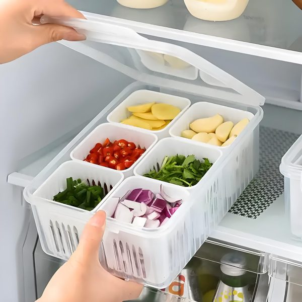 (২পিস) 6-In-1 Kitchen Storage Box
